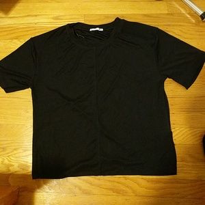 Zara black jersey tee (S)